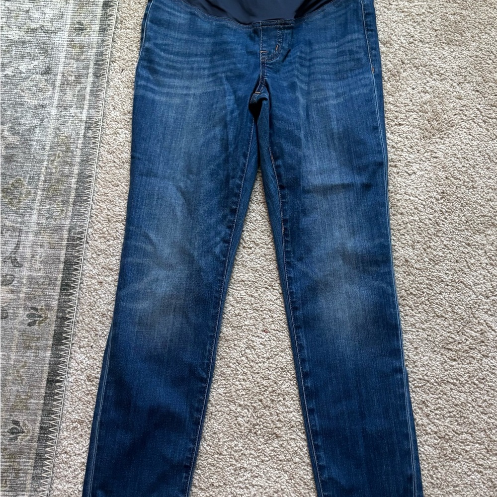 Madewell Blue Skinny Maternity Jeans Classic Denim